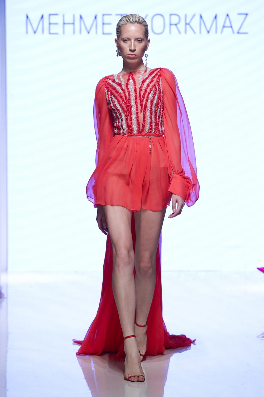 Mehmet Korkmaz fashion show, Arab Fashion Week collection Spring Summer 2020 in Dubai